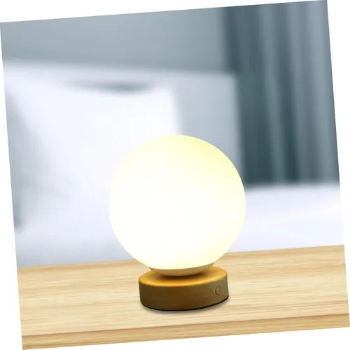 Vista 7 de DOITOOL Lámpara de escritorio moderna de luz nocturna LED para dormitorio y hogar recargable por USB, luz cálida, diseño elegante