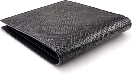 Vista 3 de ColdFire Cartera delgada Snake Eye - 8 ranuras para tarjetas - Bloqueo RFID - Cartera de cuero plegable para hombre - Diseño de múltiples