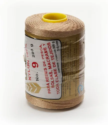 Vista 9 de N° 9 - 100% Cordón de Hilo de Nylon Omega para Tejer y Crochet - 01 Blanco