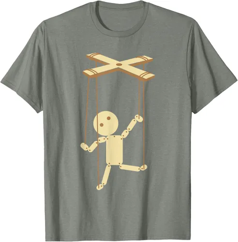Vista 34 de Puppeteering - Camiseta de marionetas Ventrílocuo de tiriteros, Negro, S