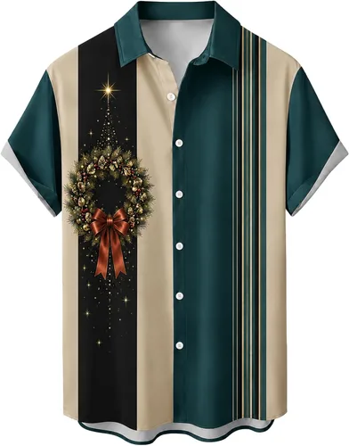 Vista 60 de Camisas tropicales con botones para hombre, camisas hawaianas de manga corta, casuales para vacaciones, camisas de playa holgadas Beige-playa escena