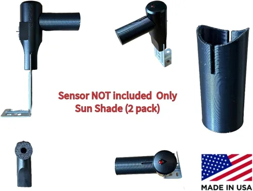 Vista 4 de Pantalla de sensor de garaje - Genie 2 sensores Cubierta de sensor de puerta de garaje Compatible con Genie Protección solar