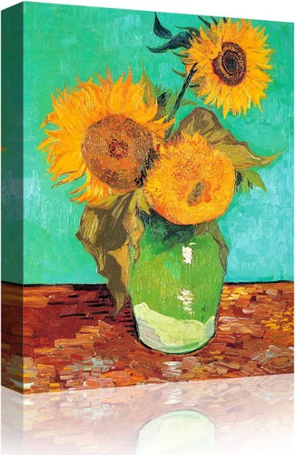 Vista 83 de IPIC - Campo de trigo con cuervos, reproducción artística de Vincent Van Gogh. Lienzo de giclée para decoración del hogar 10#F (20 x 16)