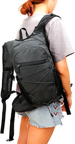 Vista 2 de Sonew Mochila de hidratación, mochila de agua para senderismo, mochila de hidratación ligera, mochila de hidratación con bolsa de hidratación de 2