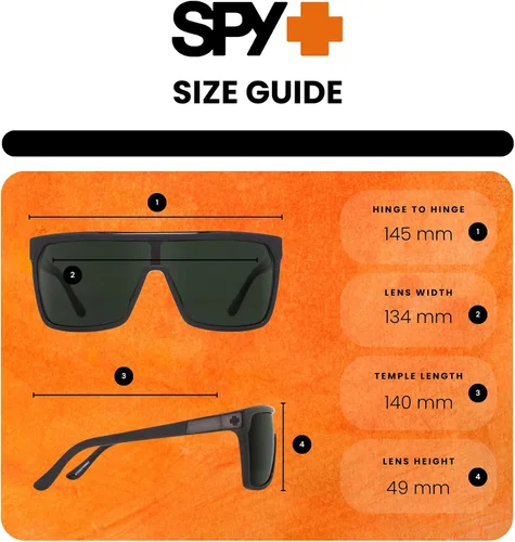 Vista 4 de SPY FLYNN - Gafas de sol cuadradas para hombre + paquete con kit de gafas de diseñador iWear
