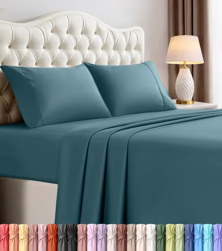 Vista 101 de Utopia Bedding - Juego de sábanas de microfibra cepillada, resistente al encogimiento y a la decoloración, de fácil cuidado, 3 piezas, tamaño Beige