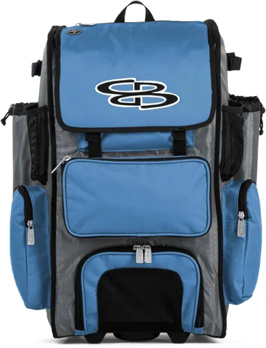 Vista 25 de Boombah Rolling Superpack - Bolsa para equipo de béisbol/sóftbol, varios colores, mango telescópico y capacidad para 4 murciélagos, versión