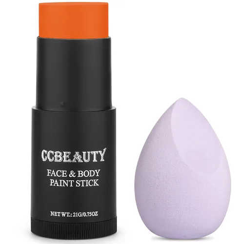 Vista 11 de CCbeauty Pintura facial negra para ojos, kit de pintura facial, maquillaje SFX no tóxico para esqueleto fantasma, disfraz de Halloween, pintura