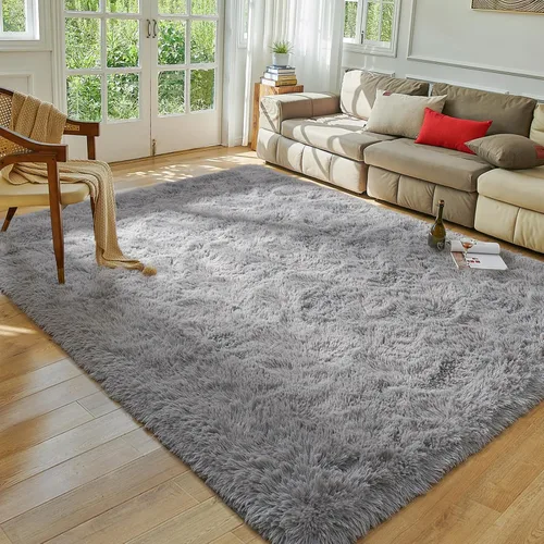 Vista 119 de Softlife Alfombra naranja para dormitorio, alfombra de felpa esponjosa para sala de estar para niñas, alfombra lanuda para niños, alfombra suave
