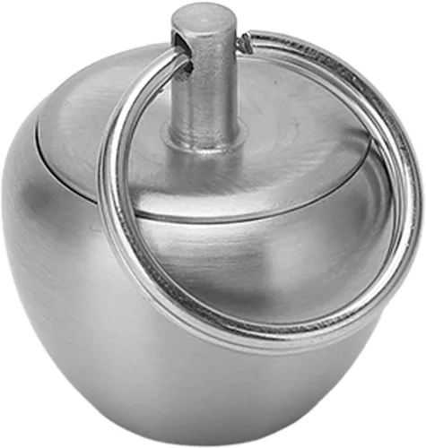 Vista 6 de Caja de acero inoxidable, mini caja pequeña de metal portátil, tarro sellado, llavero, organizador de acero inoxidable, soporte para llavero