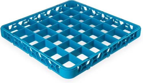 Vista 9 de Carlisle FoodService Products OptiClean - Extensor de estante de vidrio dividido de 36 compartimentos para lavavajillas comerciales, extensor