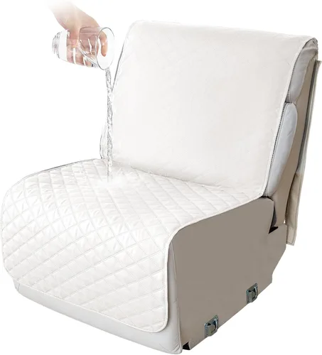 Vista 62 de HDCAXKJ Fundas impermeables 100% impermeables para sofá reclinable en forma de L, lavable, acolchada y suave para perros y mascotas, 1 funda de Negro