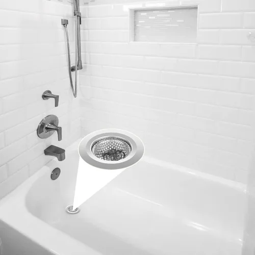 Vista 6 de Ohtomber Colador de drenaje de bañera de acero inoxidable de 2.79 pulgadas