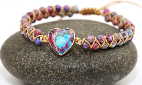 Vista 3 de ZOSOJONA Women Handmade Boho Wrap Bracelets Natural Stone Variety Beads Strand Bracelet