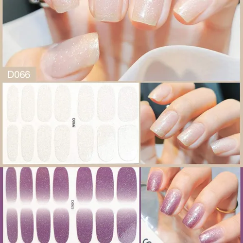 Vista 7 de Regalos para el Día de la Madre, 8 hojas de calcomanías elegantes de esmalte de uñas y 3 piezas de lima de uñas, tiras autoadhesivas para arte