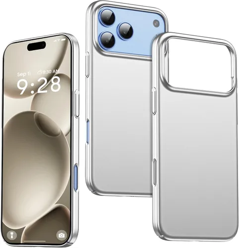 Vista 11 de GRECAZO Funda delgada para iPhone 16 Pro Max, ultra fina, color negro