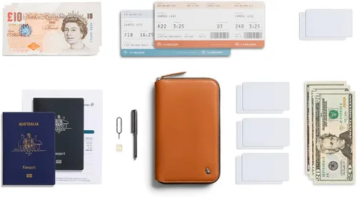 Vista 7 de Bellroy Folio de Viajes Segunda Edición, Caramelo, Compacto