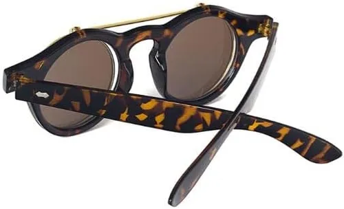 Vista 4 de Kyiduo Retro Steampunk - Gafas de sol circulares