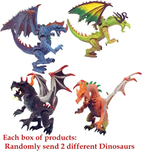 Vista 4 de Guaishou Dragon Knight Figura de acción Caballo con Lanza Mundo Fantasía Soldados Antiguos Guerreros Ejército Caballería Recuerdos de Fiesta