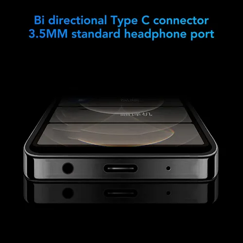 Vista 6 de Reproductor de MP4, reproductor de música Bluetooth Full HD de 5 pulgadas con reproducción de música de 50 horas, reproductor multimedia estéreo