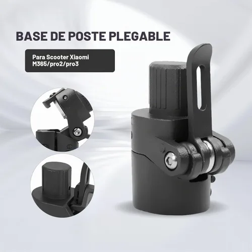 Vista 4 de Piezas de repuesto plegables de la base de poste de la vespa eléctrica compatibles con la vespa de Xiaomi M365/PRO/PRO2/1S