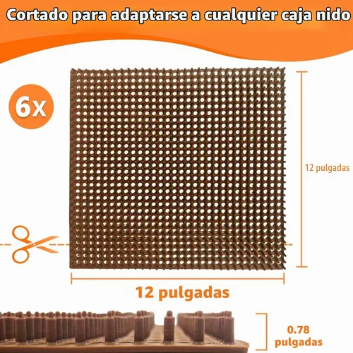 Vista 6 de INNOLAND Paquete de 6 almohadillas de anidación de pollo, almohadillas