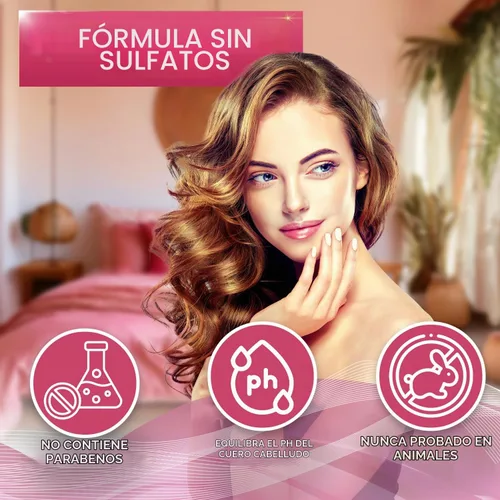 Vista 3 de Champú de Vinagre de Sidra de Manzana - Sin Sulfatos, Parabenos y Silicona, Producto Anticaspa para Mujeres y Hombres - Fórmula Profundamente