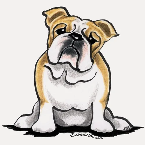 Vista 2 de CafePress Lindo vaso de chupito de Bulldog Inglés único y divertido