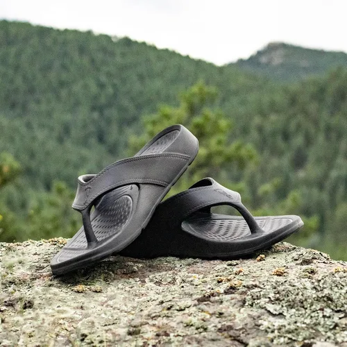 Vista 3 de NUUSOL Sandalias unisex en cascada calzado antideslizante para senderismofascitis plantar cojín suave, ligero y cómodo soporte de arco y plantilla