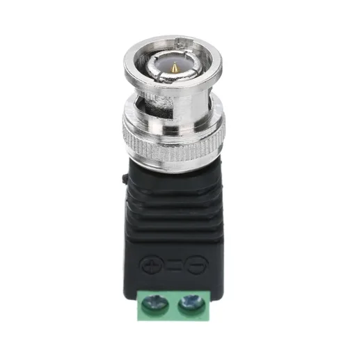 Vista 3 de Adaptador de conector de cámara CCTV de seguridad CCTV de 28 unidades chapado en oro macho a macho coaxial Cat5/Cat6