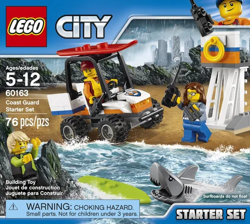 Vista 2 de LEGO City Coast Guard Coast Guard Starter Set 60163 Kit de construcción (76 piezas)