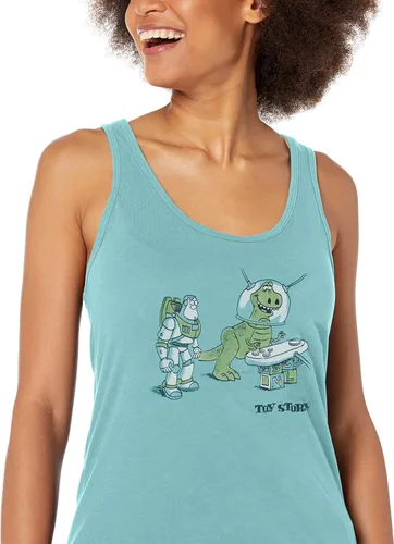 Vista 3 de Fifth Sun Camiseta sin mangas con espalda cruzada de Toy Story Let's Play para mujer