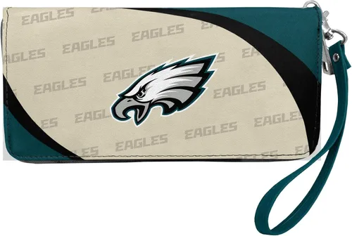 Vista 10 de Cartera organizadora NFL de cierre curvo, negro Pittsburgh Steelers