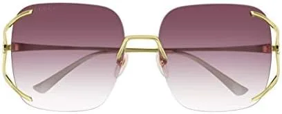 Vista 2 de Gucci Womens Fork Oversized Rimless Sunglasses