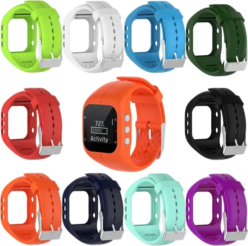 Vista 3 de QGHXO Correa para Polar A300, correa de repuesto de silicona suave y ajustable para reloj Polar A300