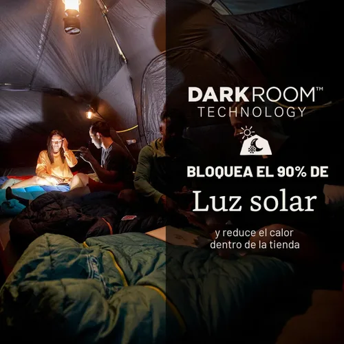 Vista 2 de Coleman Tienda de campaña Skydome para 4/6/8/10 personas con lluvia, configuración de 5 minutos, bloquea el 90% de la luz solar, un 20% más
