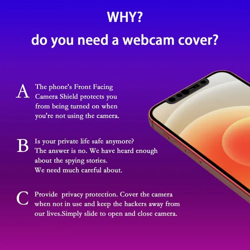 Vista 2 de Funda para cámara de teléfono, funda para cámara web compatible con iPhone X/XS/XR/XS Max/iPhone 11/11 Pro/11 Pro Max/iPhone 12/12 Mini /12Pro/12Pro