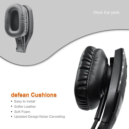 Vista 7 de B450-XT Mod Kit almohadillas para los oídos + espuma para micrófono, funda de repuesto defean para almohadillas compatibles con auriculares