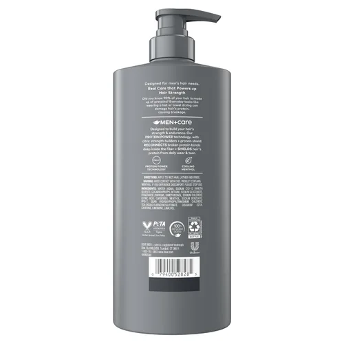 Vista 2 de DOVE MEN + CARE Champú 1 unidad Fresh + Clean para cabello refrescante y fortalecedor, con mentol, 28 fl oz