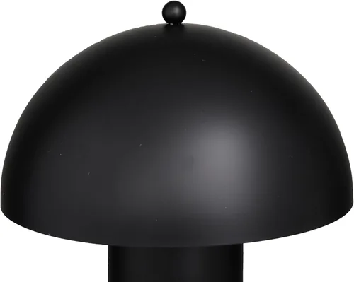 Vista 2 de Deco 79 Lámpara de mesa de metal con pantalla de cúpula, lámpara de 14 x 14 x 22 pulgadas, color negro