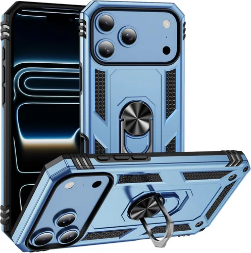 Vista 29 de Korecase Compatible con iPhone 11 Funda resistente de 2 capas cuerpo completo a prueba de golpes con soporte de anillo metálico negro