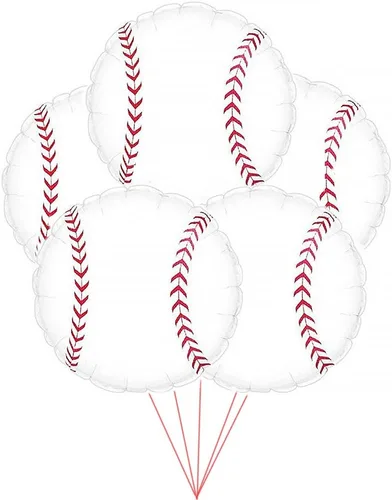 Vista 9 de PMU Globo de béisbol de 18 pulgadas Mylar (1/Pkg) Pkg/1