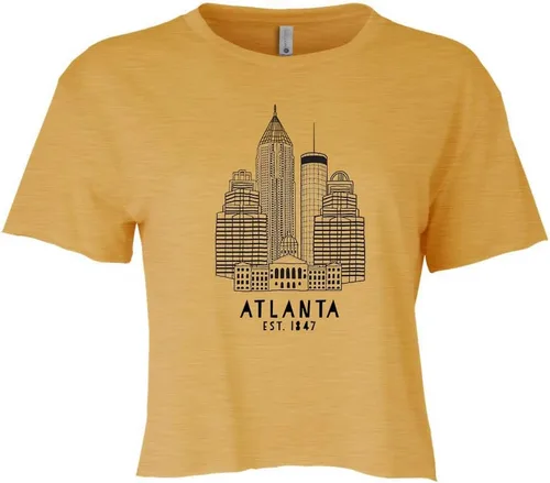 Vista 9 de Cute Women's Screen Location Printed Crop Tee, Shirts With Sayings