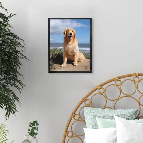 Vista 2 de Impresiones en lienzo personalizadas con tus fotos para mascotas, impresiones de fotos familiares, lienzo personalizado, aleación de aluminio, arte