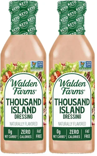 Vista 21 de Walden Farms Vinagreta balsámica de pera y blanca, sin calorías, sin gluten, baja en carbohidratos, apta para dieta cetogénica, vegana, sin azúcar