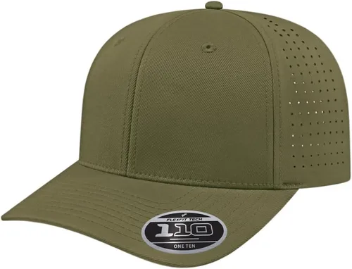 Vista 29 de Cap America i8533 Flexfit 110 Gorra Snapback Perforada de Rendimiento de Perfil Medio de 6 Paneles con Protección UV y Snapback Ajustable