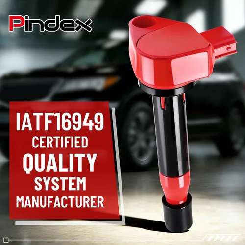 Vista 6 de Pindex Paquete de 6 bobinas de encendido UF242 y bujía de iridio doble 4503 compatibles con Honda Accord Odyssey Acura TL CL RL 3.0L 3.2L 3.5L V6