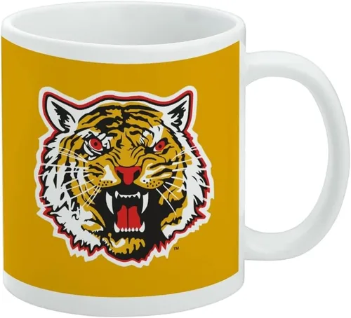 Vista 113 de Taza de cerámica con el logotipo principal de la Universidad Rider, taza de regalo novedosa para café, té y bebidas calientes, 11oz, blanca