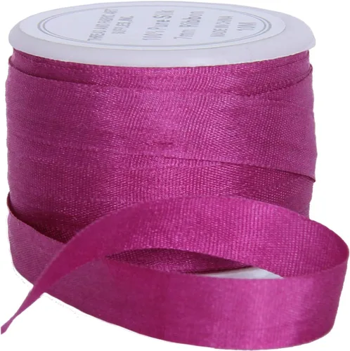 Vista 78 de Threadart Cinta de seda 100% pura - 3 tamaños - Docenas de colores - Castaño - 2 mm No. 524 Soft 100% pure silk ribbon on a single spool - perfect