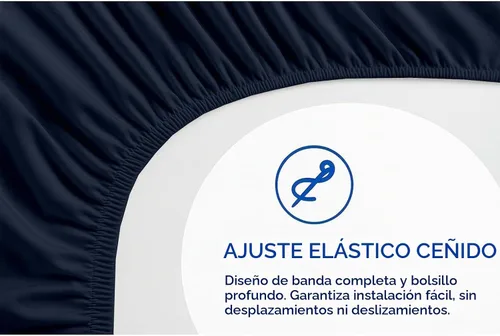 Vista 109 de Sábanas extra profundas, sábanas de algodón, 100% algodón, sábana bajera de bolsillo extra profundo de 22 pulgadas con elástico en todo el contorno